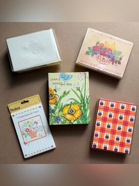 1980s American Greetings Gibson Notecards Unused NOS Lot of 5 Packages